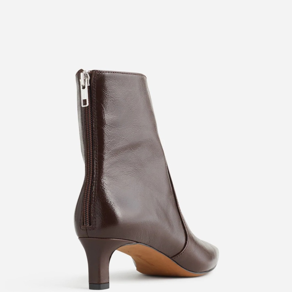 Madewell Kitten Heel Brown Ankle Boot